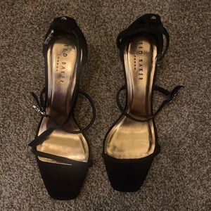 Strappy Ted Baker black heels